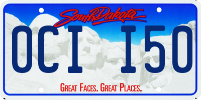 SD license plate 0CII50