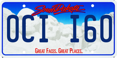 SD license plate 0CII60