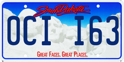 SD license plate 0CII63
