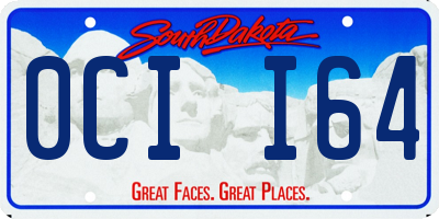SD license plate 0CII64