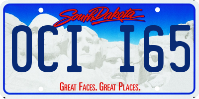 SD license plate 0CII65