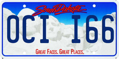 SD license plate 0CII66