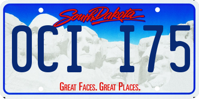 SD license plate 0CII75