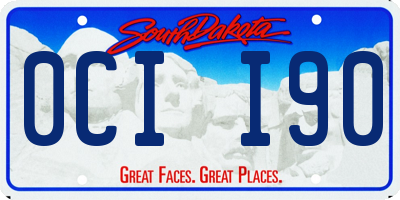 SD license plate 0CII90