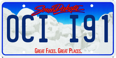 SD license plate 0CII91