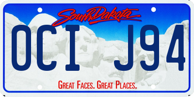 SD license plate 0CIJ94