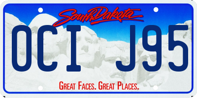 SD license plate 0CIJ95