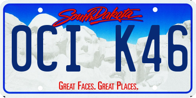 SD license plate 0CIK46