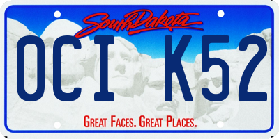 SD license plate 0CIK52