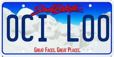 SD license plate 0CIL00