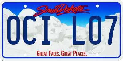 SD license plate 0CIL07