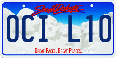 SD license plate 0CIL10