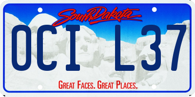 SD license plate 0CIL37