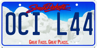 SD license plate 0CIL44