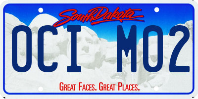 SD license plate 0CIM02