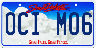 SD license plate 0CIM06