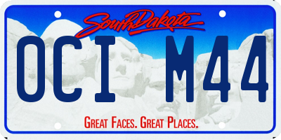 SD license plate 0CIM44