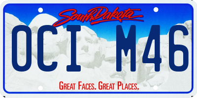 SD license plate 0CIM46