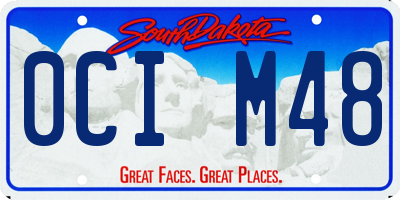 SD license plate 0CIM48