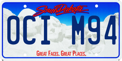 SD license plate 0CIM94