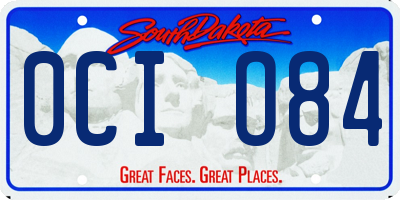 SD license plate 0CIO84