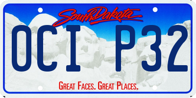 SD license plate 0CIP32
