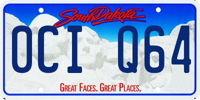 SD license plate 0CIQ64