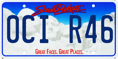 SD license plate 0CIR46