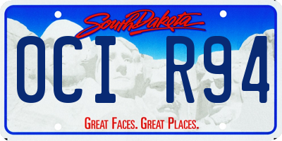 SD license plate 0CIR94