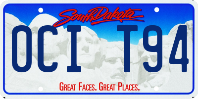 SD license plate 0CIT94