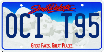 SD license plate 0CIT95