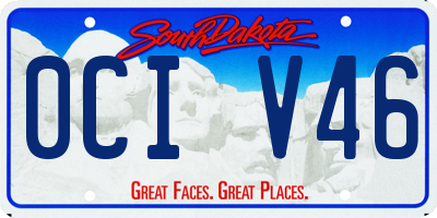 SD license plate 0CIV46