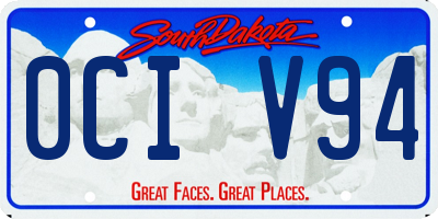 SD license plate 0CIV94