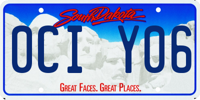 SD license plate 0CIY06
