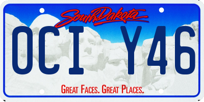 SD license plate 0CIY46