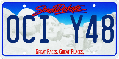 SD license plate 0CIY48