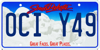 SD license plate 0CIY49