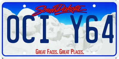 SD license plate 0CIY64