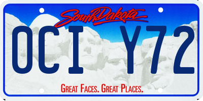 SD license plate 0CIY72