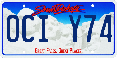 SD license plate 0CIY74