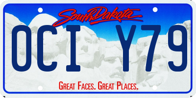 SD license plate 0CIY79