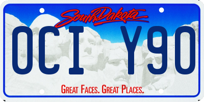 SD license plate 0CIY90