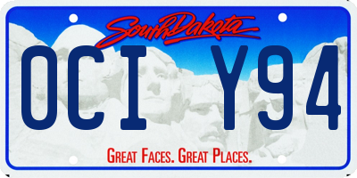 SD license plate 0CIY94