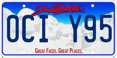 SD license plate 0CIY95