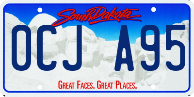SD license plate 0CJA95