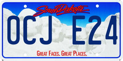 SD license plate 0CJE24