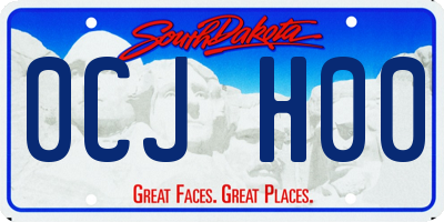 SD license plate 0CJH00