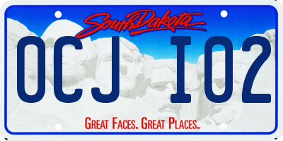 SD license plate 0CJI02