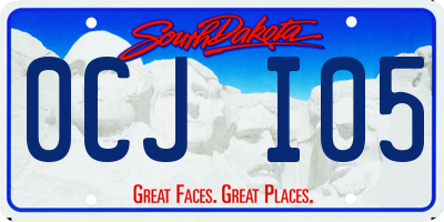SD license plate 0CJI05