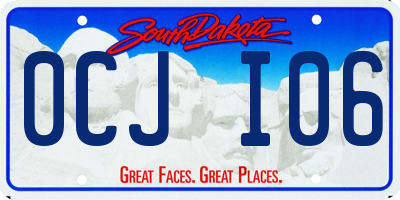 SD license plate 0CJI06